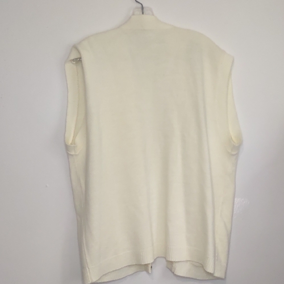 Sweet Tree Cream Sweater Vest Women's Size XL Vintage - Picture 9 of 9